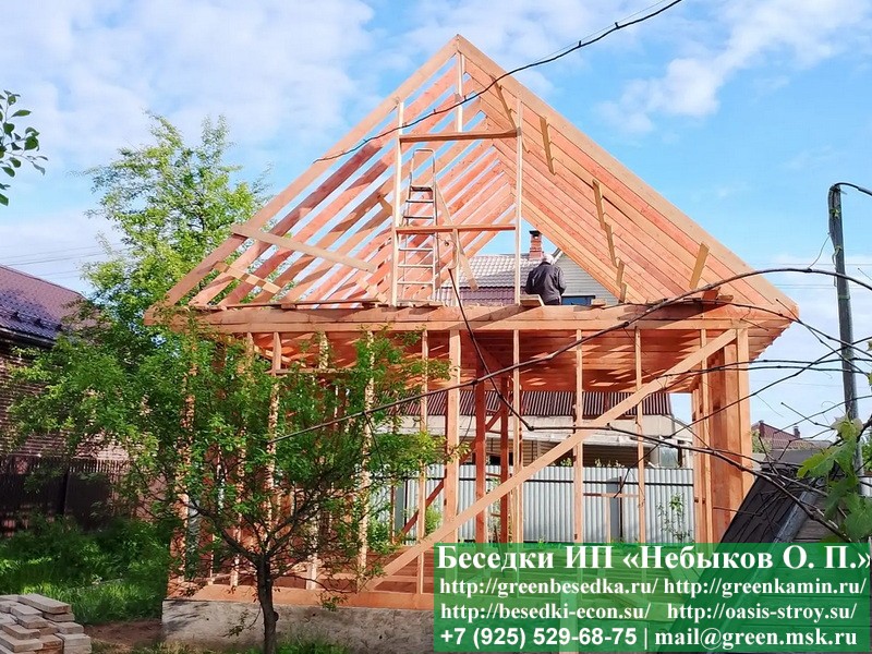 Деревянный Капитальный Каркасный Дом  6х7