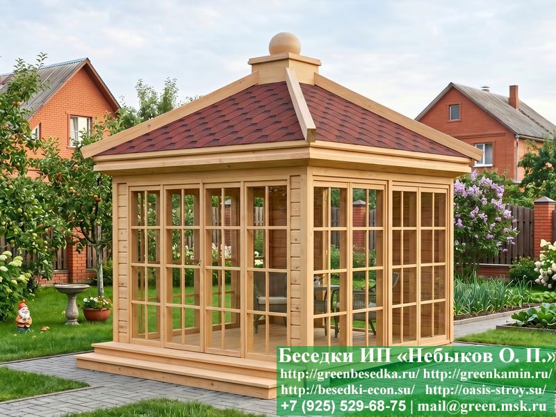 Оригинальный Деревянный Чайный Домик 'Кикуэ'