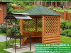 Круглая Деревянная Шестиугольная Беседка Для Дачи Ø3