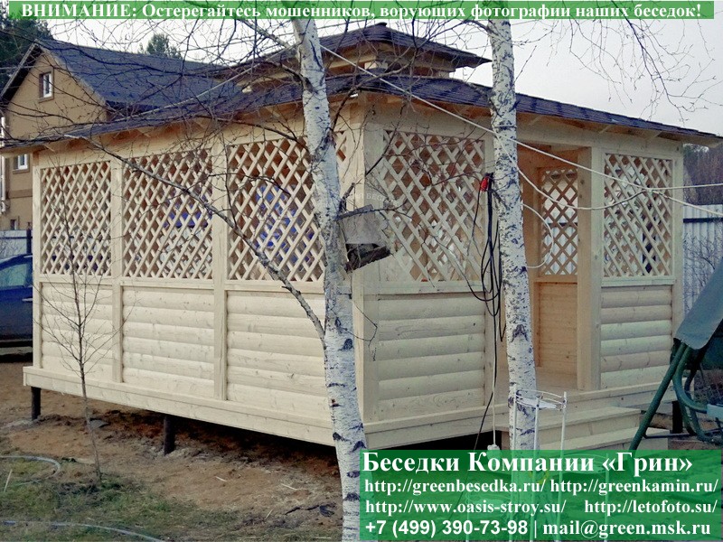 Японская, Китайская Беседка Для Дачи 4х5. Вариант № 3
