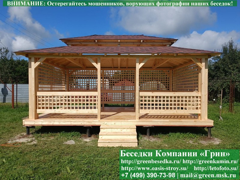 Беседка Для Дачи В Японском, Китайском Стиле 4х6