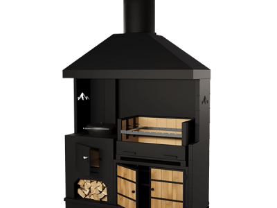 Модульная печь для барбекю из металла OBSIDIAN 1550