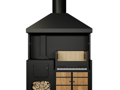 Модульная печь для барбекю из металла OBSIDIAN 1550