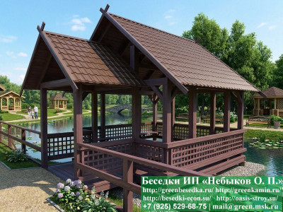 Оригинальная Беседка Для Парка Культуры И Отдыха 4х4