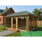 Беседка Для Дачи Из Кирпича С Панорамными Окнами
