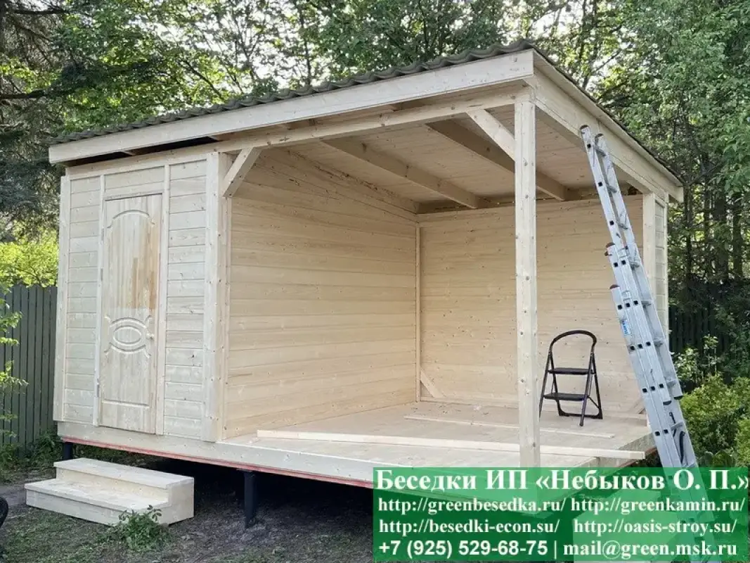 3x5loft26-01 Посмотреть в фотоальбоме 2000 фотографий деревянных беседок 'Грин'