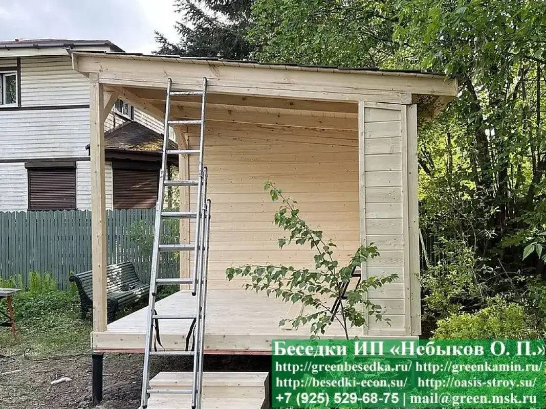3x5loft26-03 Посмотреть в фотоальбоме 2000 фотографий деревянных беседок 'Грин'