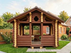 Беседки из бревна, бруса, минибруса