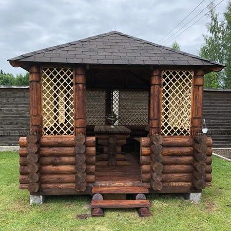 Беседки из бревна, бруса, минибруса