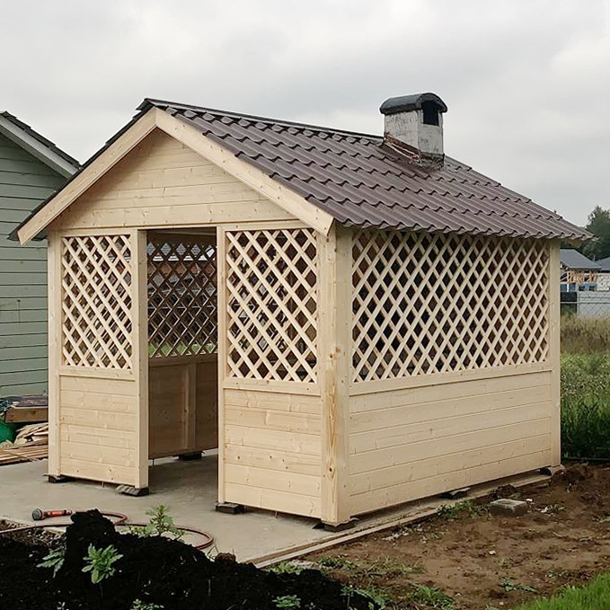 Беседки с барбекю