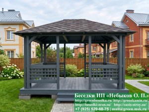 3x4minishater-077_300x225 image Летняя Деревянная Беседка Для Дачи 3х4. Вариант № 1