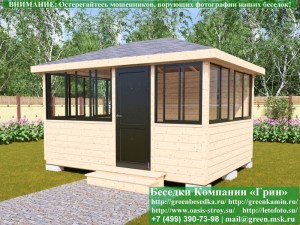 Застекленная Беседка Для Дачи С Алюминиевыми Окнами 3х4