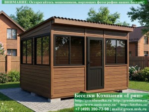 Застекленная Беседка Для Дачи С Алюминиевыми Окнами 3х4