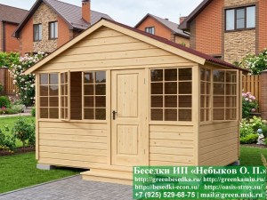 Закрытая Застекленная Беседка Для Дачи, Загородного Дома, Сада 3х4