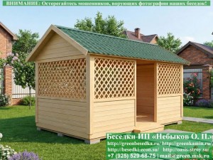 Садовая Беседка Для Дачи 'Домик 3х5'. Вариант № 2