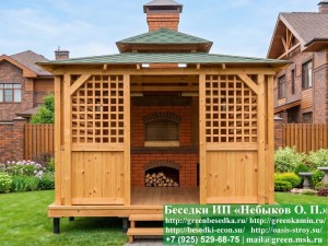 Строительство Комплекса-Барбекю Из Кирпича В Беседке, Летней Кухни