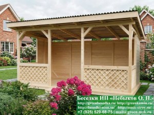Односкатная Садовая Беседка Для Дачи 3х5