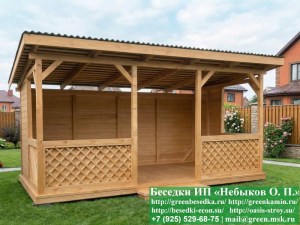 Односкатная Садовая Беседка Для Дачи 3х5