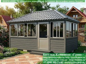 Застекленная Беседка Для Дачи С Алюминиевыми Окнами 3х5
