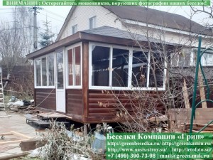 Застекленная Беседка Для Дачи С Алюминиевыми Окнами 3х5