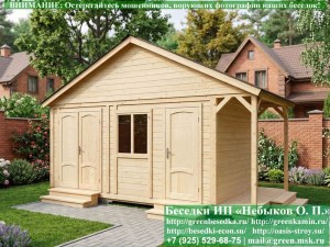 Деревянная Бытовка Для Дачи С Хозблоком И Дровником 3х6