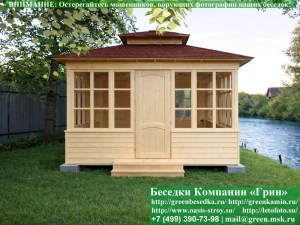 Застекленная Беседка-Павильон Для Дачи, Загородного Дома 3х6