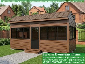 Застекленная Беседка Для Дачи С Алюминиевыми Окнами 3х6