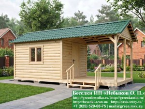 Деревянная Дачная Бытовка С Навесом 3х7