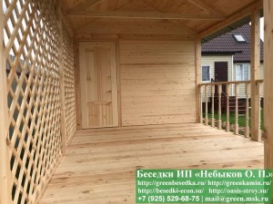 Деревянная Дачная Бытовка С Навесом 3х7