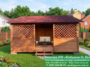 Садовая Беседка Для Дачи 'Домик 4х5'. Вариант № 2