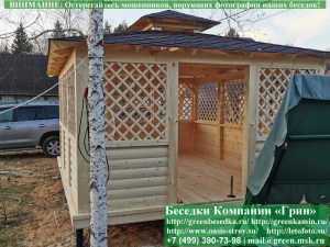Беседка для дачи в японском, китайском стиле 4х5. Вариант № 3