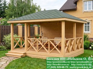 4x5minishater2-08_300x225 image Летняя Беседка Для Дачи С Зоной-Барбекю 4х5. Барбекю из кирпича приобретается отдельно. Цена комплекса барбекю 250-300 тыс. руб. Срок строительства барбекю 2-3 недели