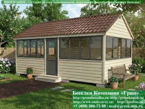 Застекленная Беседка Для Дачи С Алюминиевыми Окнами 4х6