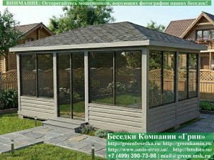Застекленная Беседка Для Дачи С Алюминиевыми Окнами 4х6