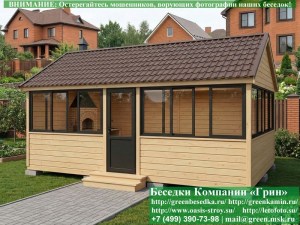 Застекленная Беседка Для Дачи С Алюминиевыми Окнами 4х6