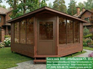 Деревянный Летний Домик Для Дачи, Загородного Дома 5х5