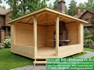 Деревянный Летний Домик Для Дачи, Загородного Дома 5х5