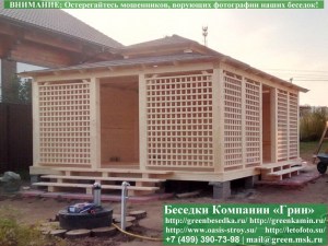 Японская Беседка Для Дачи С Хозблоком 5х6. Вариант № 2