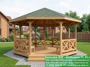 Круглая Парковая Восьмиугольная Беседка Ø6