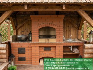 Строительство Комплекса-Барбекю Из Кирпича В Беседке, Летней Кухни