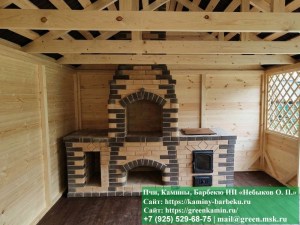 Строительство Комплекса-Барбекю Из Кирпича В Беседке, Летней Кухни