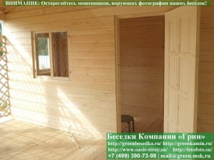 Беседка Для Дачи В Японском, Китайском Стиле С Хозблоком 5х5