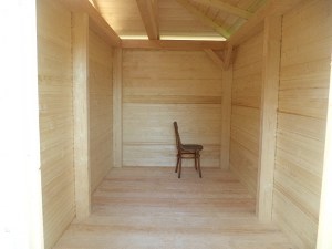 Беседка в японском, китайском стиле с хозблоком для дачи, загородного дома 5х6. Вариант № 1