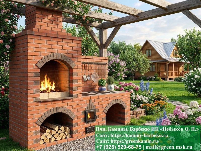 Мангла-Барбекю Из Кирпича № 4