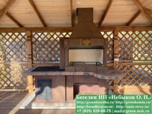 Готовая Печь-Барбекю С Грилем Для Беседки, Летней Кухни № 20