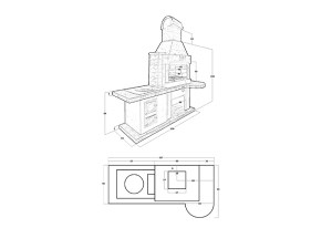 Готовая Печь-Барбекю С Грилем Для Беседки, Летней Кухни № 20