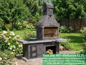 Готовая Печь-Барбекю С Грилем Для Беседки, Летней Кухни № 20