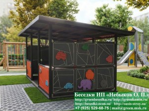 Теневой Навес, Металлическая Веранда Для Детского Сада, Детской Площадки, Школы 3х4